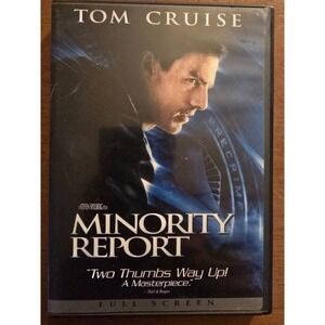 Minority Report (DVD, 2002), Tom Cruise, Excellent Condition